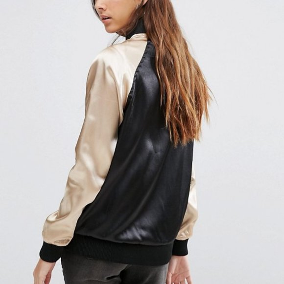 Asos Brave Soul Tall Bomber Jacket - Picture 2 of 8